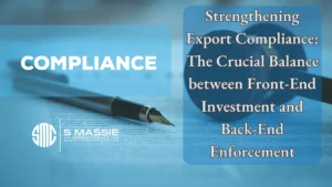 Title slide: Strengthening Export Compliance: The Crucial Balance between Front-End Investment and Back-End Enforcement