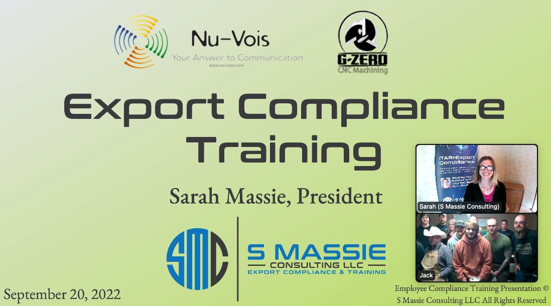 Virtual ITAR Export Compliance Training
